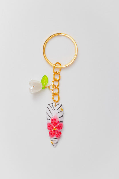 Porte-clés Zebra Bloom